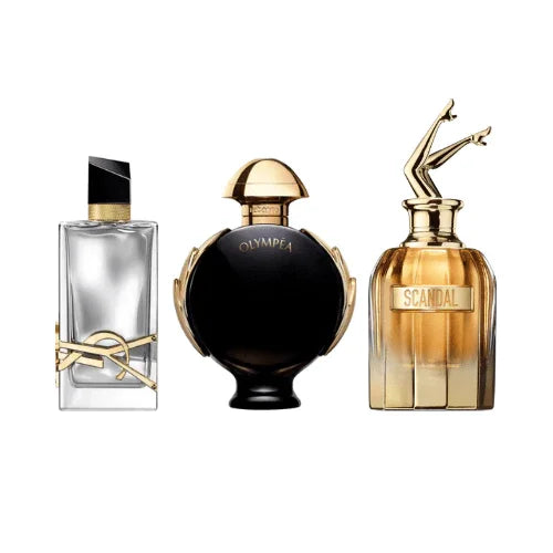 Combo 3 Miniaturas - Libre L'Absolu Platine + Olympéa Rabanne + Scandal Absolu - Almah Importados