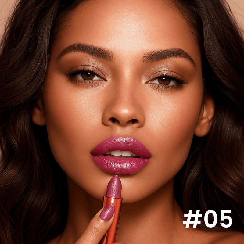 Velvet Glow Lipstick Shine - Brilho Sofisticado e Cor Intensa Que Valoriza Seus Lábios.