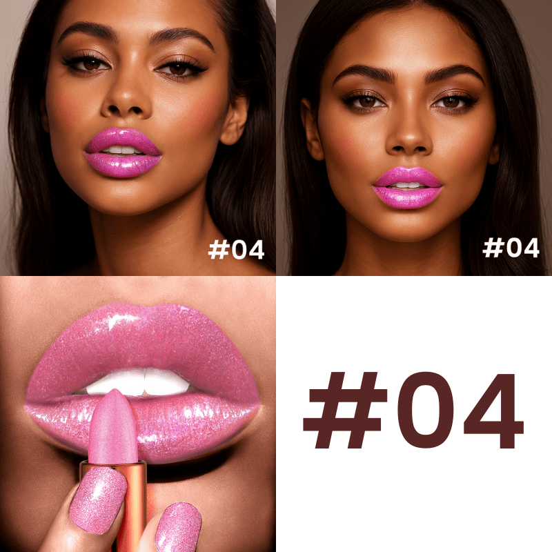 Velvet Glow Lipstick Shine - Brilho Sofisticado e Cor Intensa Que Valoriza Seus Lábios.