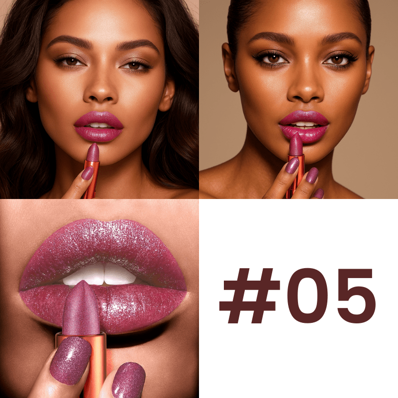 Velvet Glow Lipstick Shine - Brilho Sofisticado e Cor Intensa Que Valoriza Seus Lábios.