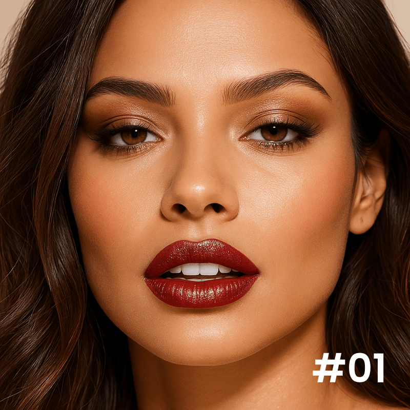 Velvet Glow Lipstick Shine - Brilho Sofisticado e Cor Intensa Que Valoriza Seus Lábios.