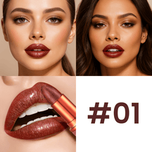 Velvet Glow Lipstick Shine - Brilho Sofisticado e Cor Intensa Que Valoriza Seus Lábios.
