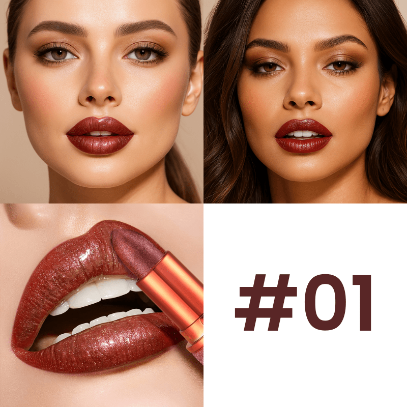 Velvet Glow Lipstick Shine - Brilho Sofisticado e Cor Intensa Que Valoriza Seus Lábios.