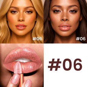 Velvet Glow Lipstick Shine - Brilho Sofisticado e Cor Intensa Que Valoriza Seus Lábios.
